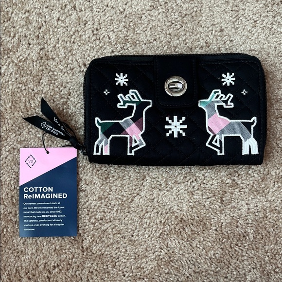 Vera Bradley Handbags - NWT Vera Bradley Nordic Multi Plaid Turnlock Wallet